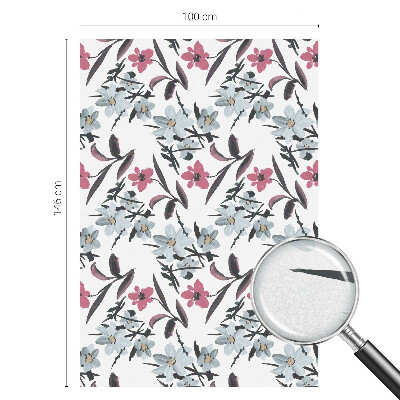 Selvklæbende vinduesfolie Blomstermønster