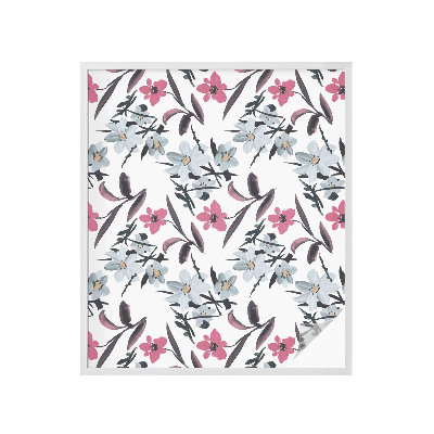 Selvklæbende vinduesfolie Blomstermønster