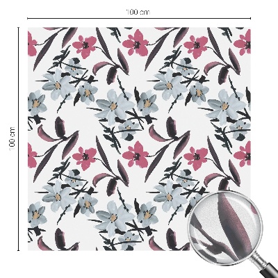 Selvklæbende vinduesfolie Blomstermønster