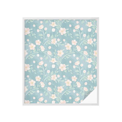 Vinduesfolie med mønster til afskærmning Pastelblomster