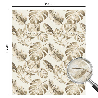 Vinduesfolie mod indkig med glasmaleri Tropiske planter