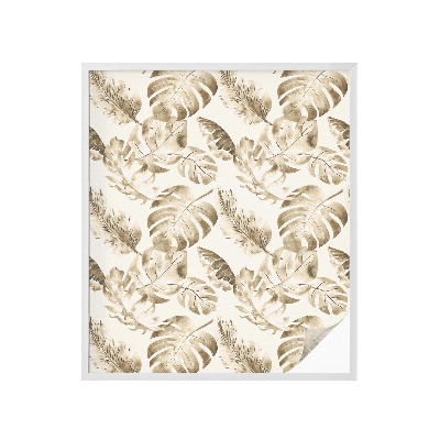 Vinduesfolie mod indkig med glasmaleri Tropiske planter