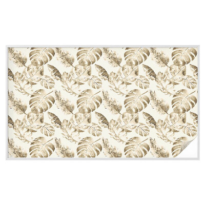 Vinduesfolie mod indkig med glasmaleri Tropiske planter