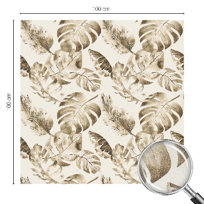 Vinduesfolie mod indkig med glasmaleri Tropiske planter