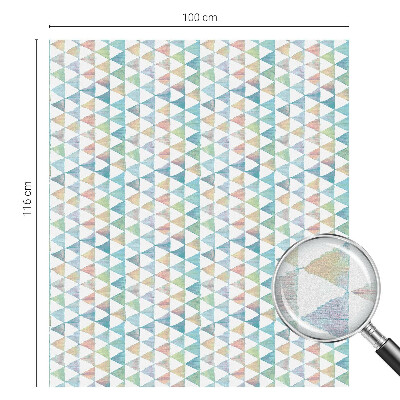 Dekorationsfolie til vindue mod indkig Geometriske trekanter