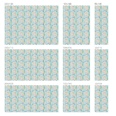 Dekorationsfolie til vindue mod indkig Geometriske trekanter