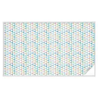 Dekorationsfolie til vindue mod indkig Geometriske trekanter