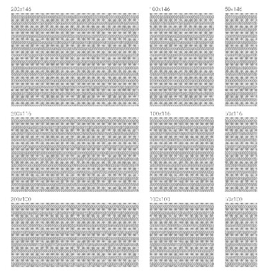 Vinduesfolie med mønster til afskærmning Geometriske striber