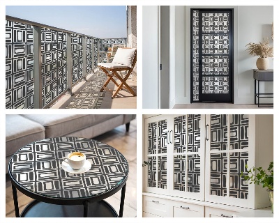 Selvklæbende vinduesfolie Energisk mønster