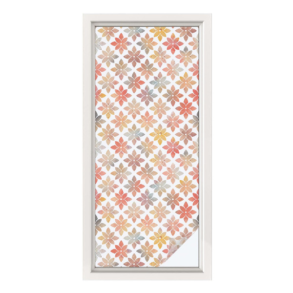 Dekorationsfolie til vindue mod indkig Blomsterskønhed