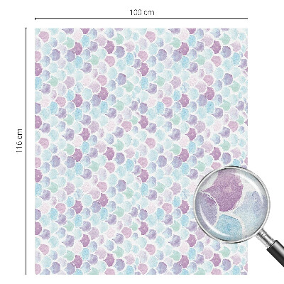 Vinduesfolie mod indkig med glasmaleri Pastelprikker