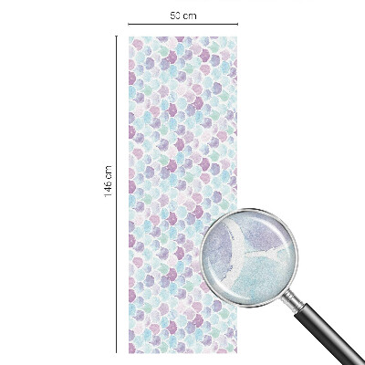 Vinduesfolie mod indkig med glasmaleri Pastelprikker