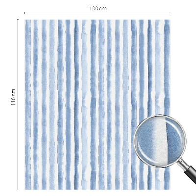Vinduesfolie mod indkig med glasmaleri Blå striber