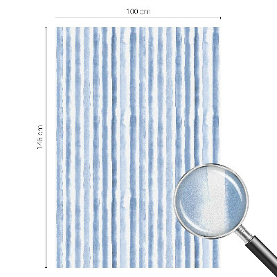 Vinduesfolie mod indkig med glasmaleri Blå striber