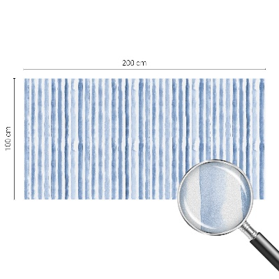 Vinduesfolie mod indkig med glasmaleri Blå striber