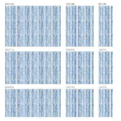 Vinduesfolie mod indkig med glasmaleri Blå striber