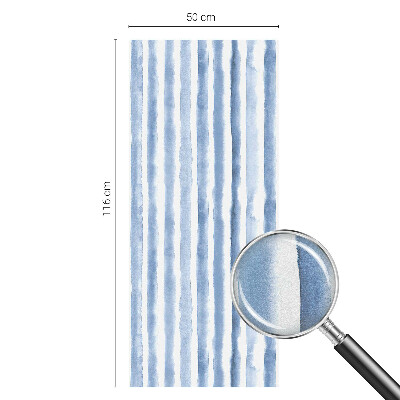 Vinduesfolie mod indkig med glasmaleri Blå striber
