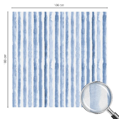 Vinduesfolie mod indkig med glasmaleri Blå striber