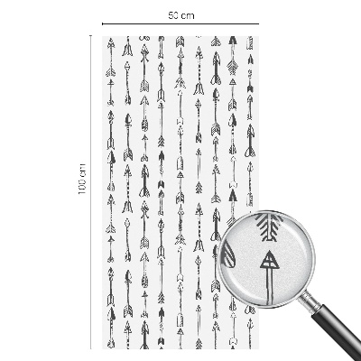 Dekorationsfolie til vindue mod indkig Geometriske pile