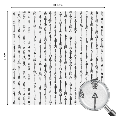 Dekorationsfolie til vindue mod indkig Geometriske pile