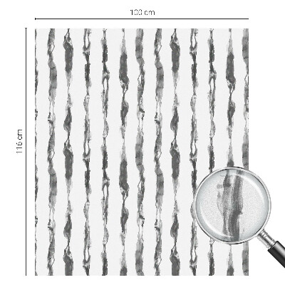Mælkehvid vinduesfolie med motiv Abstrakte linjer