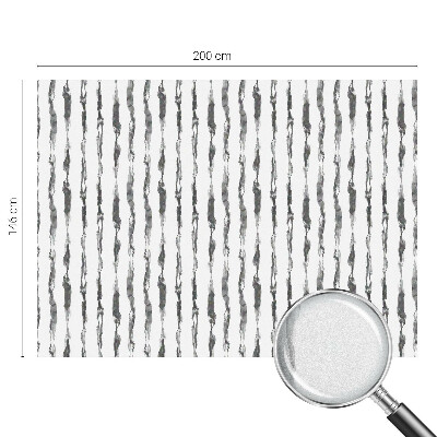 Mælkehvid vinduesfolie med motiv Abstrakte linjer