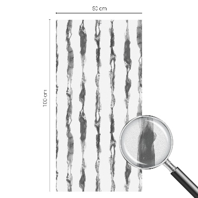 Mælkehvid vinduesfolie med motiv Abstrakte linjer