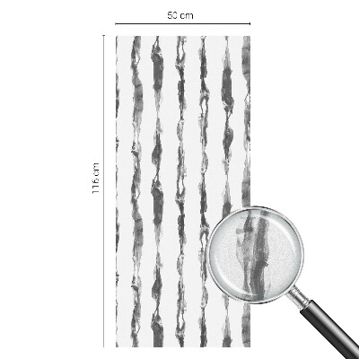 Mælkehvid vinduesfolie med motiv Abstrakte linjer