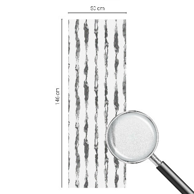 Mælkehvid vinduesfolie med motiv Abstrakte linjer