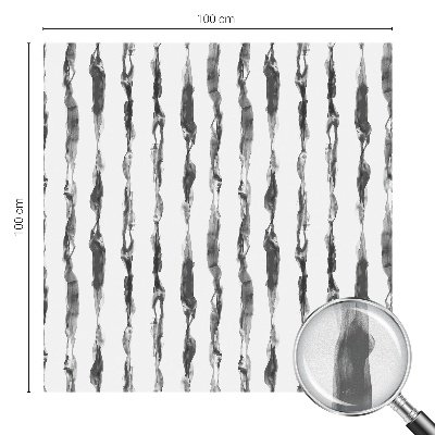 Mælkehvid vinduesfolie med motiv Abstrakte linjer