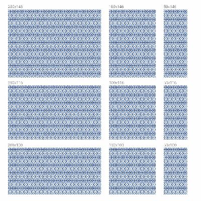 Vinduesfolie mod indkig med glasmaleri Blå mosaik