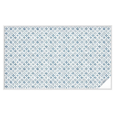 Dekorationsfolie til vindue mod indkig Blomsterornament