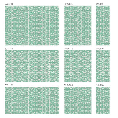 Vinduesfolie med mønster til afskærmning Harmonisk struktur
