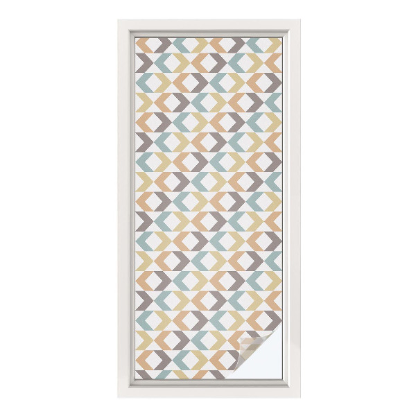 Selvklæbende vinduesfolie Geometriske romber