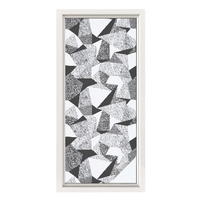 Vinduesfolie mod indkig med glasmaleri Geometriske figurer