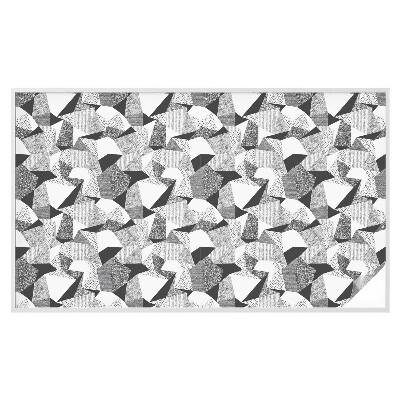 Vinduesfolie mod indkig med glasmaleri Geometriske figurer