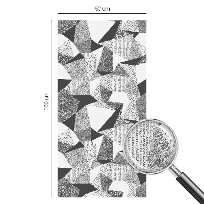 Vinduesfolie mod indkig med glasmaleri Geometriske figurer