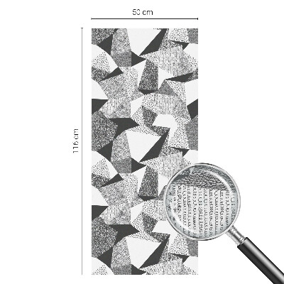 Vinduesfolie mod indkig med glasmaleri Geometriske figurer