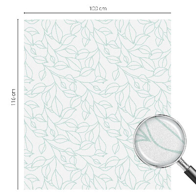 Dekorationsfolie til vindue mod indkig Delikate blade