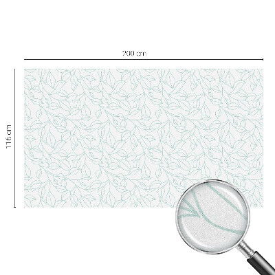 Dekorationsfolie til vindue mod indkig Delikate blade