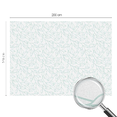 Dekorationsfolie til vindue mod indkig Delikate blade