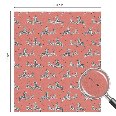 Dekorationsfolie til vindue mod indkig Zebramotiv