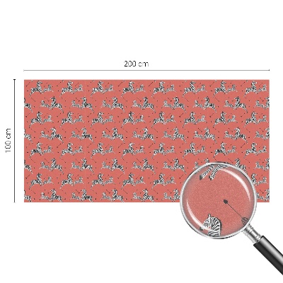 Dekorationsfolie til vindue mod indkig Zebramotiv