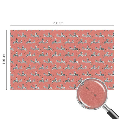 Dekorationsfolie til vindue mod indkig Zebramotiv