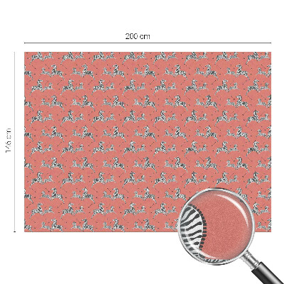 Dekorationsfolie til vindue mod indkig Zebramotiv