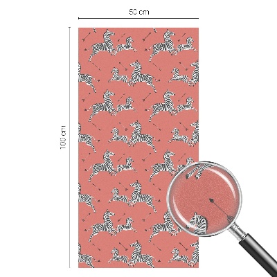 Dekorationsfolie til vindue mod indkig Zebramotiv