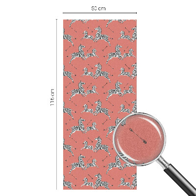 Dekorationsfolie til vindue mod indkig Zebramotiv