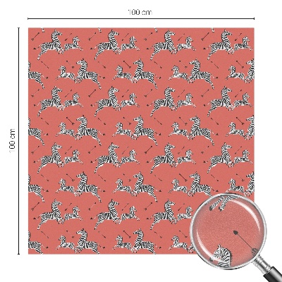 Dekorationsfolie til vindue mod indkig Zebramotiv