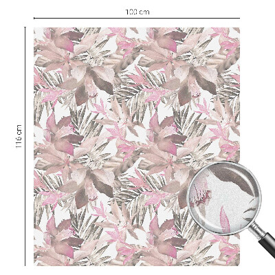 Vinduesfolie med mønster til afskærmning Pastelblomster