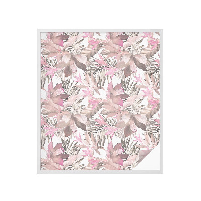 Vinduesfolie med mønster til afskærmning Pastelblomster